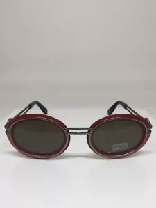 Rare Vintage GIANNI VERSACE S 28 Sunglasses MOD. S28 C. 431 Burgundy & Gunmetal - Picture 1 of 12