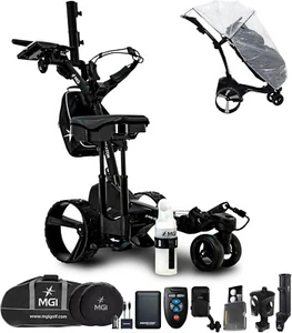 MGI Zip Navigator Remote Control Electric Golf Push Cart Ultimate Bundle - Picture 1 of 9