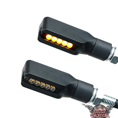 LED Motorrad Mini Blinker Corner schwarz e-geprüft für vorn und hinten 1 Paar  - Bild 1 von 4