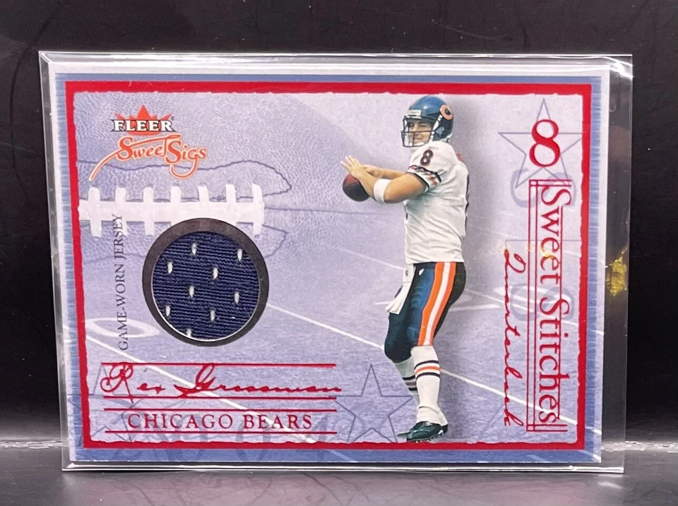 2004 Fleer Sweet Sigs Sweet Stitches Red Rex Grossman #ST-RG Bears - Image 1 of 2