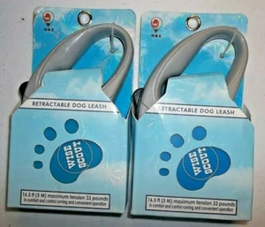 2 Dog Leash Retractable Walking Leash For Small Pet with 16.5 Ft - Picture 1 of 3