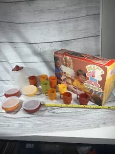 Vintage 1990's Tupper Toys Mini Serve-it Children's Serving Set of 4 Complete - Picture 1 of 19