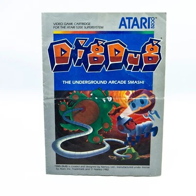 Dig Dug Atari 5200 | Manual Only - Image 1 of 2