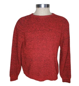 Trader Bay Sweater Mens Sz L Crewneck Grandpa Knit Vintage 90s - Picture 1 of 10
