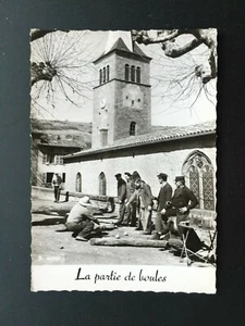 Carte Postale Ancienne Animée Photo véritable - La Partie de Boules - Picture 1 of 1