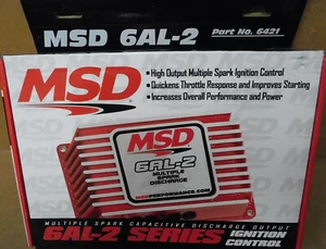 MSD NOS 6421 6AL-2 Digital CD Ignition, RPM Limiter, 535V, Rotary Adjustments - Bild 1 von 1