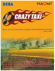 Crazy Taxi par Sega Arcade Flyer / Brochure / Annonce