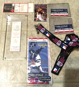 2004 MLB World Series Gm 4 + 5 Ticket Stub Red Sox Lot 1975 Playoff - Picture 1 of 10