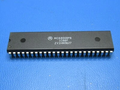 (1) MC68008P8 MOTOROLA IC MPU 8 / 32 BIT 8 MHz MICROPROCESSOR 48 PIN PDIP NEW - Image 1 of 4
