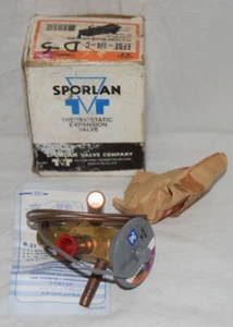 SPORLAN EFSE-1/4-C 1/4 TON THERMOSTATIC EXPANSION VALVE R-404-A R-502 207116 - Picture 1 of 2