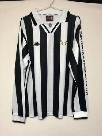 Kappa Juventus FC Soccer Jersey 1996 Zidane Toyota Cup Size US L Black White F/S Cover