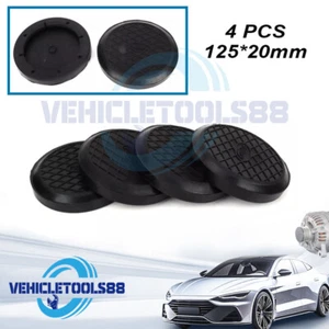 4x Round 125mm Heavy Duty Lift Pad Universal Rubber Arm Pad For Auto Truck Hoist - Picture 1 of 9