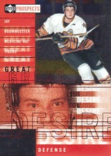 2000-01 UD CHL Prospects Hockey Great Desire #GD2 Jay Bouwmeester Medicine Hat