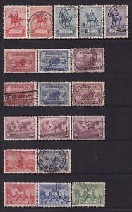 AUSTRALIA 1934-37 KGV pre-decimal issues sg. 150-163 cv. £219