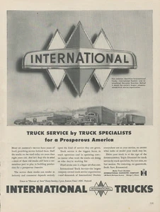 1947 International Trucks Service by Specialists For Prosperous America Print Ad - Picture 1 of 1