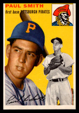 1954 Topps Paul Smith GD Creased #11 Pittsburgh Pirates RC