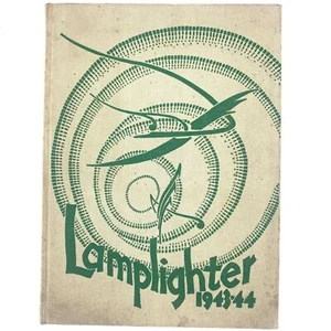 Anuario Lamplighter 1943-1944 con firmas Kelly High School Chicago IL - Imagen 1 de 5