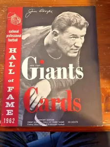 Jim Thorpe NFL Hall of Fame Spiel 1962 Giants v Cardinals EX-MT Zustand - Bild 1 von 10