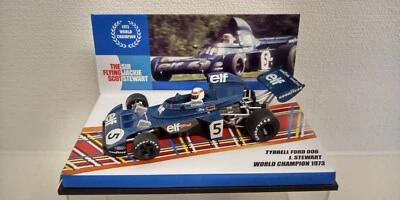 CAMPEÃO MUNDIAL 1:43 TYRRELL FORD 006 JACKIE STEWART 1973 INCRUSTAÇÃO ESPECIAL - Imagem 1 de 4