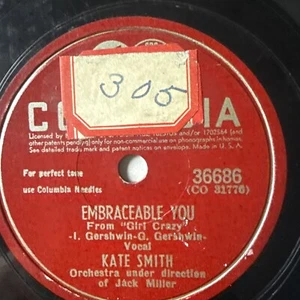 10" 78 RPM-Kate Smith-Embraceable You/If I Had My Way/Columbia 36686 - Picture 1 of 4