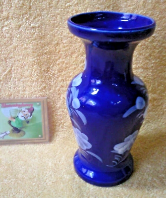 Blumenvase Kobalt Blau Blumen Vase Vasen Sammlung Auflösung Porzellan Keramik - Bild 1 von 2
