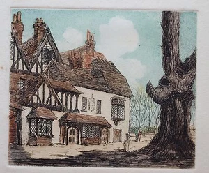 Colour etching attrib. to Cecil Tatton-Winter (1895-1954) . Early 20th century. - Picture 1 of 2