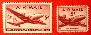 US Sc#C32-C33 1948 Four Motored Transport Mint NH OG XF (23-53) - Picture 1 of 3