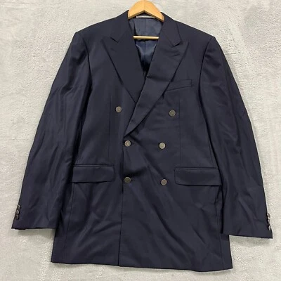 Hickey Freeman Blazer 42L Patrick James Super 150s Wool USA Made Double Breasted - Image 1 of 4