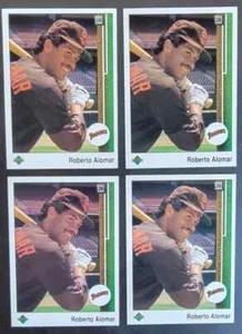 1989 Upper Deck #471 - Roberto Alomar - 4 card lot Lot - MINT - Picture 1 of 2