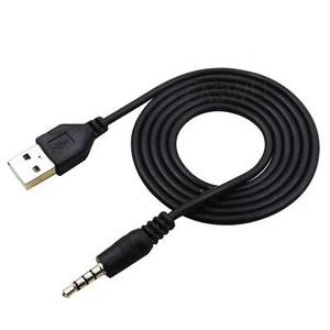 3.5mm Male AUX Audio Plug Jack to USB 2.0 Male Converter Cable Cord - Picture 1 of 3
