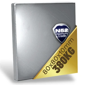 Neodym Magnet N52 Quader 380KG Extrem Stark 80mm Neodym-Magnet Quader Power - Bild 1 von 6