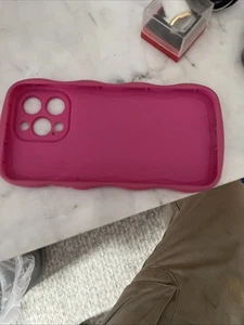 Schutz Handy Hülle Rosé für Apple iPhone 15 Pro Max Cover Etuis Case Bumper - Zdjęcie 1 z 8