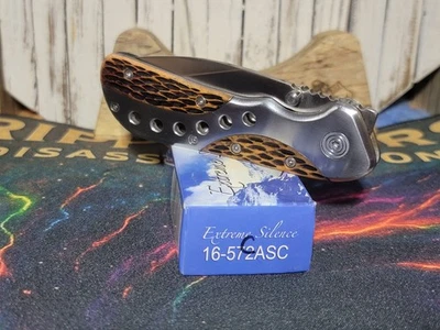 Frost Cutlery Extreme Silence 口袋刀不锈钢刀片骨柄 — 第 1/4 张图片