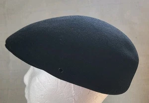 Vtg Mens Pendleton Ascot Newsboy Gentlemans Black 100% Pure Virgin Wool Cap Sz:M - Picture 1 of 17