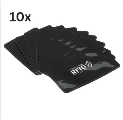 10x RFID Blocking Sleeves– Credit Debit Card Protector Bank Wallet Blocker Safe