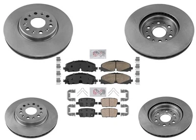 Frt & Rr Coated Disc Brake Rotors & Ceramic Pads for Chevrolet Traverse 2020 - Image 1 of 4