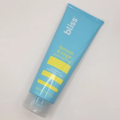 Bliss Lemon + Sage Body Butter - Maximum Moisture Cream - 6.7 oz / 200mL  Sealed - Image 1 of 4