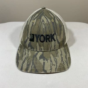 Outdoor Brand Cap Camo Camouflage Trucker Hat Snapback York Logo Hunting Fishing - Picture 1 of 10