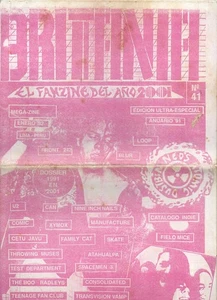 Britania El Fanzine Del Año 2001 N41Enero1992 Peru Front 242 Cetu Javu Atahualpa - Imagen 1 de 2