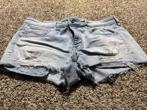 AE AMERICAN EAGLE SHORTIE SUPER STRETCH X PANTALONCINO JEANS DONNA 12 - Foto 1 di 2
