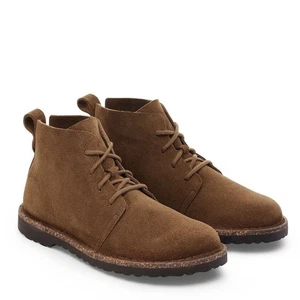 BIRKENSTOCK UPPSALA MID DARK TEA NORMAL WEITE BRAUN VELOURSLEDER - Picture 1 of 5