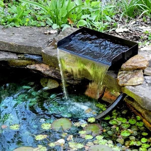 8 Zoll Teich Wasserfall Überlauf mit Pumpe Kit, 304 Edelstahl Teich Wasserfall - Bild 1 von 9