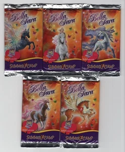 Bella Sara SUMMER CAMP 5 SEALED BOOSTER PACK ART SET - 1 each art design - Picture 1 of 4