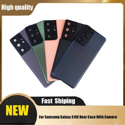 Battery Back Cover For Samsung Galaxy S10E Rear Glass Case With Camera Parts SDE - Image 1 of 4