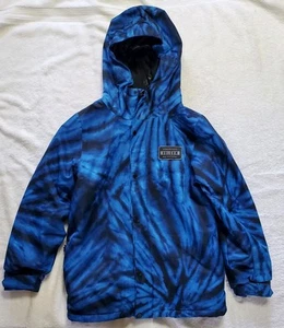 Volcom Ripley INS Jacket Blue Tie Dye Snow Boarding Jacket Size XL/14Y Youth - Picture 1 of 11