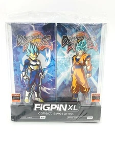 FigPin XL Dragon Ball Z Vegeta Goku 2-Pack 2019 Summer Convention Exclusive New - Picture 1 of 10