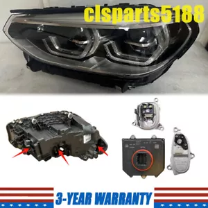 LEFT ADAPTIVE LED HEADLIGHT CONTEOL MODULE SET FOR BMW G01 X3 G02 X4 2018-2021 - Picture 1 of 7