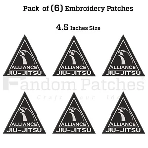 Small Alliance Bjj Embroidery Patches Jiujitsu Gi Patch Kimono Patch Pack of 12 - Picture 1 of 8