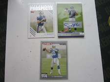 Football Card (3) Eli Manning RC, Eli Manning RC & Joe Flacco RC (auto)