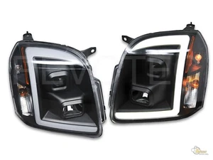 07-14 GMC Yukon XL 1500 2500 Black LED Plank Style Projector Headlights RH + LH - Picture 1 of 3